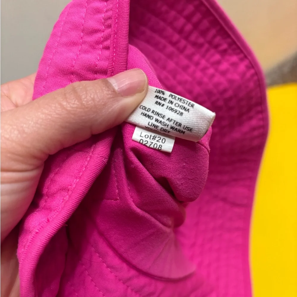 Coolibar Vibrant Pink‎ Bucket Hat